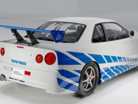 Nissan C-West Skyline GT-R 1999 3D Model
