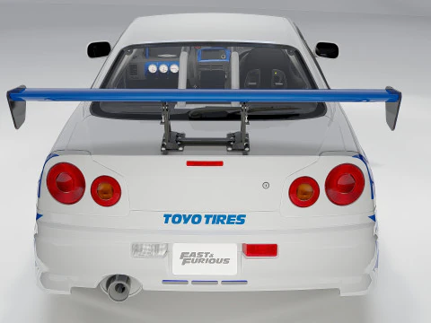 Nissan C-West Skyline GT-R 1999 3D Model