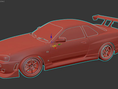 Nissan C-West Skyline GT-R 1999 3D Model