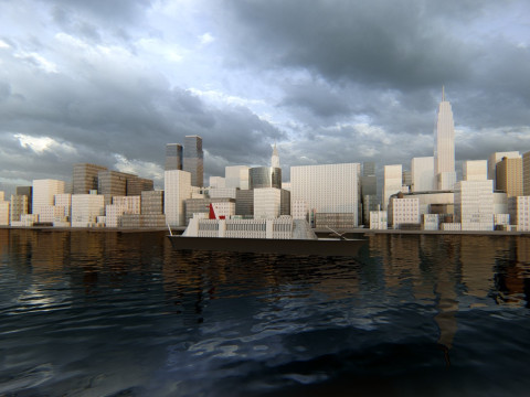 Manhattan NewYork Low Poly Modelo 3D