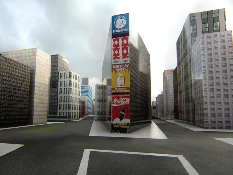 Manhattan NewYork Low Poly 3D Model