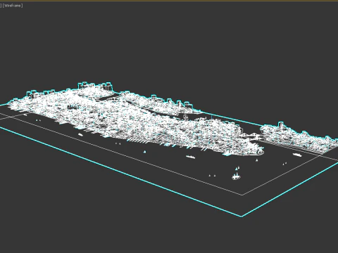 Manhattan NewYork Low Poly 3D Model