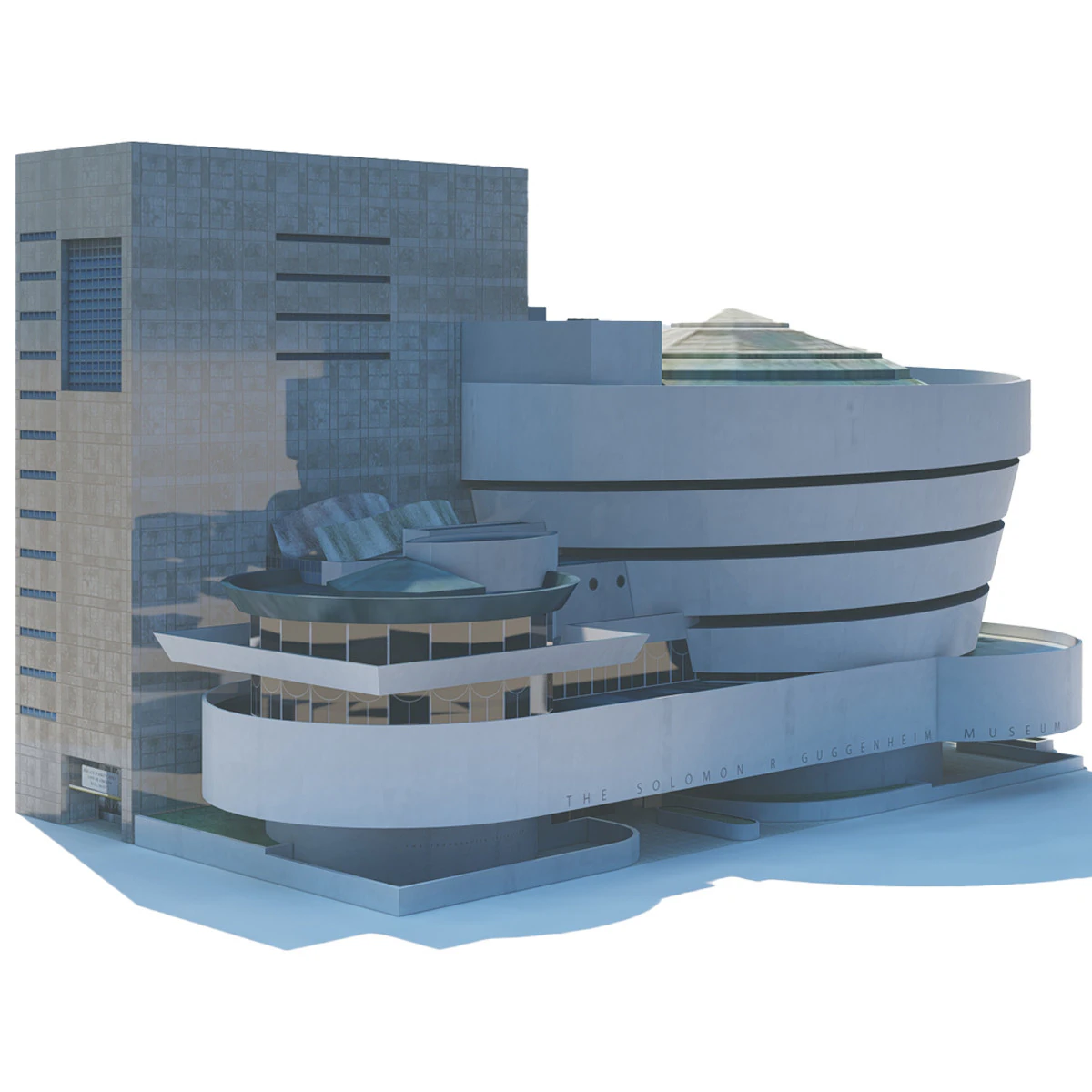 Guggenheim Museum 3D Model .c4d .max .obj .3ds .fbx .stl .blend 