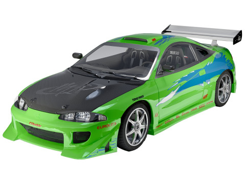 Mitsubishi Eclipse Fast Furious 3Dモデル