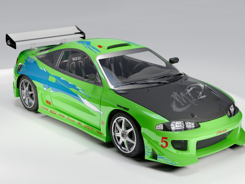 Mitsubishi Eclipse Fast Furious 3Dモデル