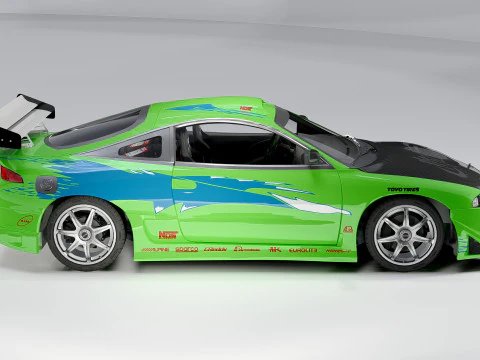 Mitsubishi Eclipse Fast Furious 3D Model