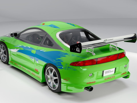Mitsubishi Eclipse Fast Furious 3Dモデル