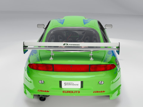 Mitsubishi Eclipse Fast Furious 3Dモデル