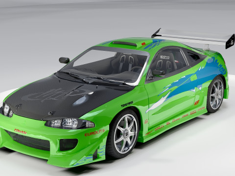 Mitsubishi Eclipse Fast Furious 3Dモデル