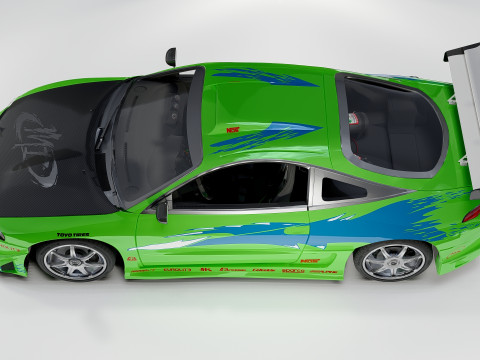 Mitsubishi Eclipse Fast Furious 3Dモデル