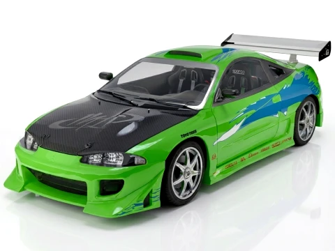 Mitsubishi Eclipse Fast Furious 3D Model