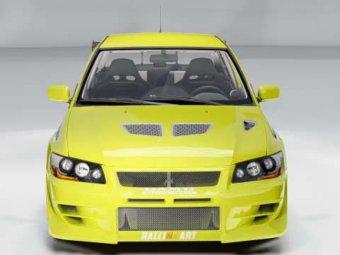 Mitsubishi Lancer Evolution VII Fast Furious 3D मॉडल