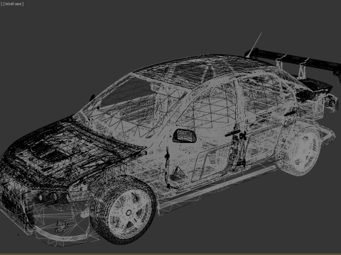 Mitsubishi Lancer Evolution VII Fast Furious 3D मॉडल