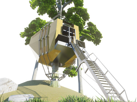 Tree House 3D Model