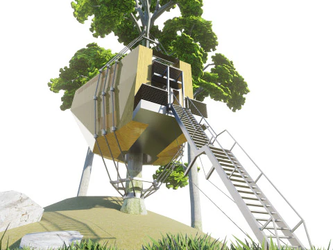 Tree House 3D Model