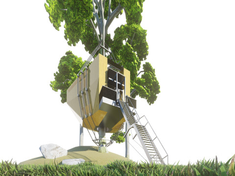 Tree House 3D Model