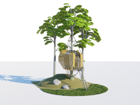 Tree House 3D Model