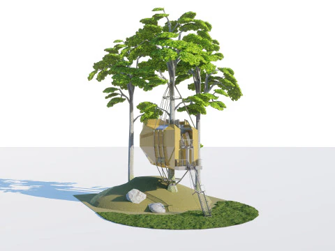 Tree House 3D Model