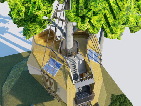 Tree House 3D Model