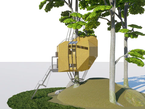 Tree House 3D Model