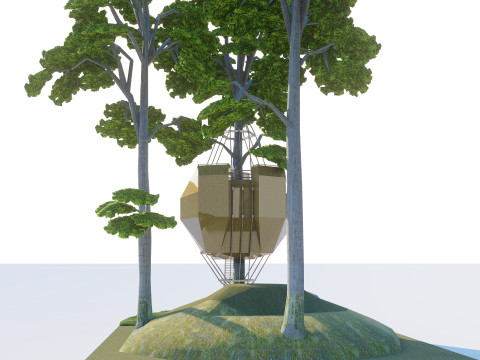 Tree House 3D Model