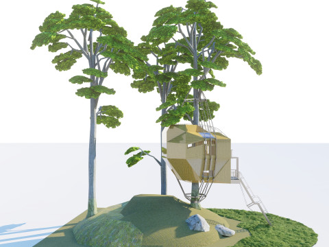 Tree House 3D Model