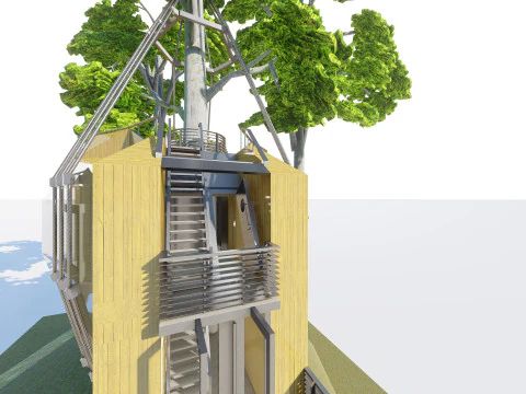 Tree House 3D Model