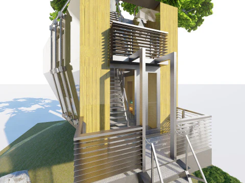 Tree House 3D Model