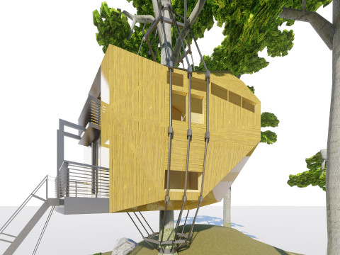 Tree House 3D Model