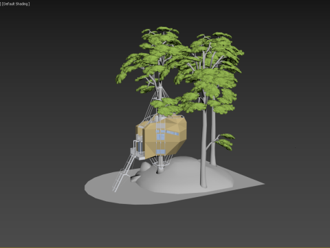 Tree House 3D Model