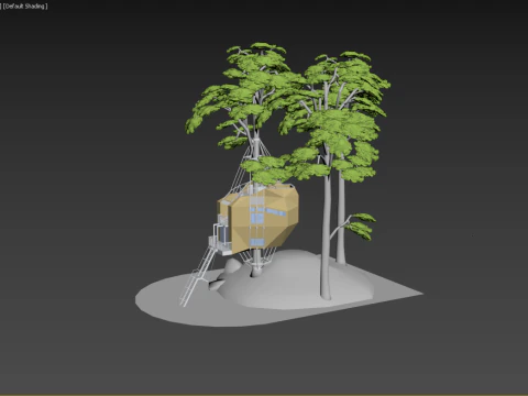 Tree House 3D Model