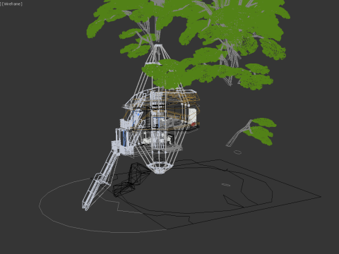 Tree House 3D Model