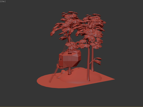 Tree House 3D Model