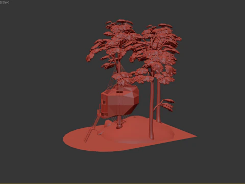 Tree House 3D Model
