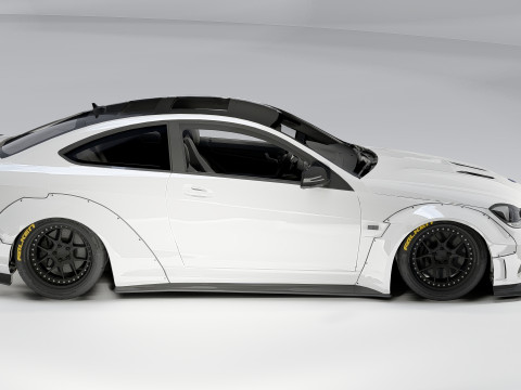 Mercedes-Benz C63 AMG Liberty Walk 2014 3D Модель