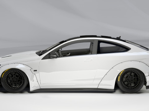 Mercedes-Benz C63 AMG Liberty Walk 2014 3D Модель