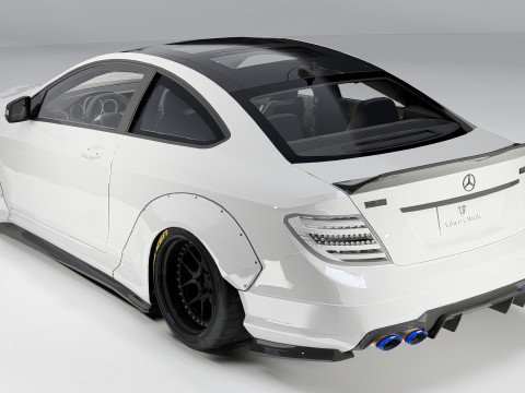 Mercedes-Benz C63 AMG Liberty Walk 2014 3D Модель