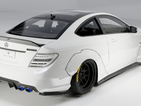 Mercedes-Benz C63 AMG Liberty Walk 2014 3D Модель