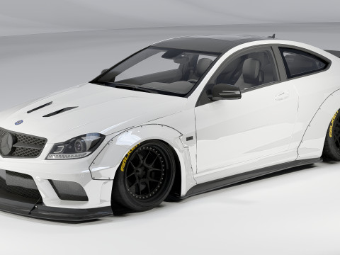 Mercedes-Benz C63 AMG Liberty Walk 2014 3D Модель