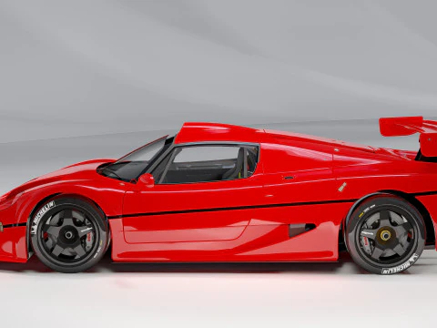 Ferrari F50 GT 1996 3D Model