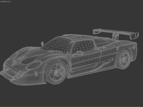 Ferrari F50 GT 1996 3D Model