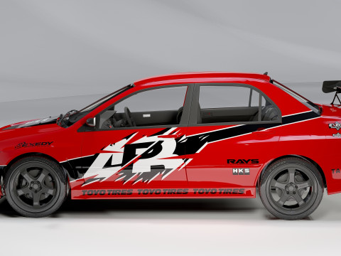 Mitsubishi Lancer Evolution IX Fast and Furious 2006 3D Model