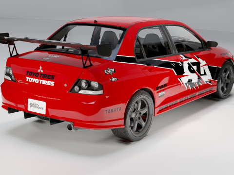 信頼への信頼 Mitsubishi 3D 2006 Furious and Fast IX Evolution Lancer ミニカー