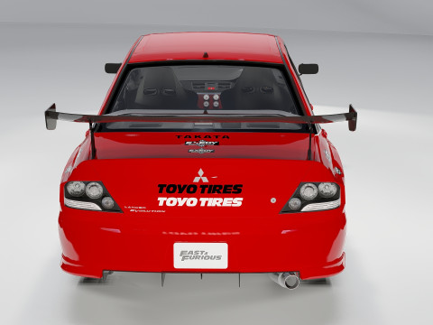 Mitsubishi Lancer Evolution IX Fast and Furious 2006 3D Model