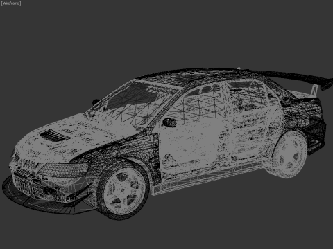Mitsubishi Lancer Evolution IX Fast and Furious 2006 3D