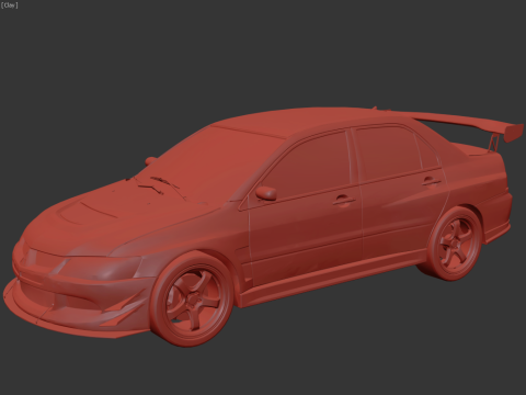 Mitsubishi Lancer Evolution IX Fast and Furious 2006 3D Model