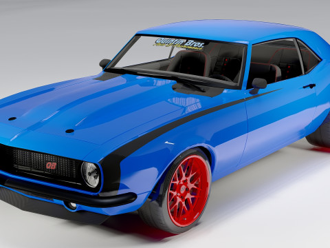 Chevrolet Quintin Brothers Camaro 1968 3D Model