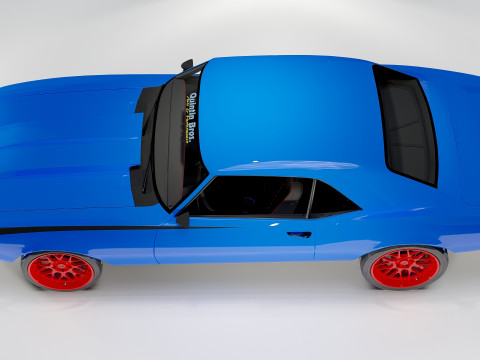 Chevrolet Quintin Brothers Camaro 1968 3D Model
