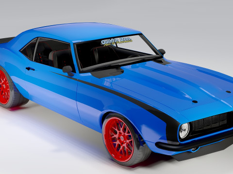Chevrolet Quintin Brothers Camaro 1968 3D Model