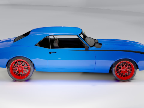 Chevrolet Quintin Brothers Camaro 1968 3D Model